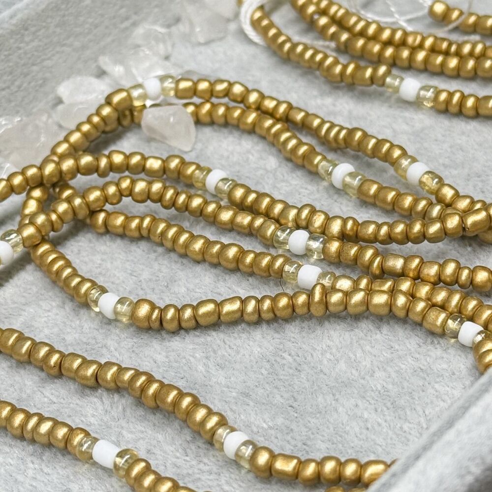 Waistbeads Gold 48” Tie-on